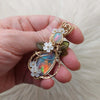 Aurora Opal, Ethiopian Opal, and Gold Filled Statement Pendant