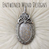 Fossilized Coral Pendant In Sterling Silver