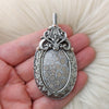 Fossilized Coral Pendant In Sterling Silver