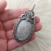 Fossilized Coral Pendant In Sterling Silver