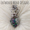 Ruby in Kyanite And Sterling Silver Heart Pendant