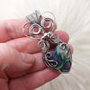 Ruby in Kyanite And Sterling Silver Heart Pendant