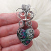 Ruby in Kyanite And Sterling Silver Heart Pendant