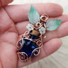 Spell Bottle Flower Pendant