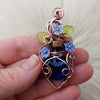 Spell Bottle Flower Pendant