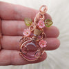 Spell Bottle Flower Pendant