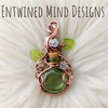 Spell Bottle Flower Pendant