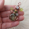 Spell Bottle Flower Pendant