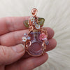 Spell Bottle Flower Pendant