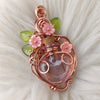 Potion Bottle Pink Flower Pendant