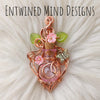Potion Bottle Pendant With Butterfly Accents