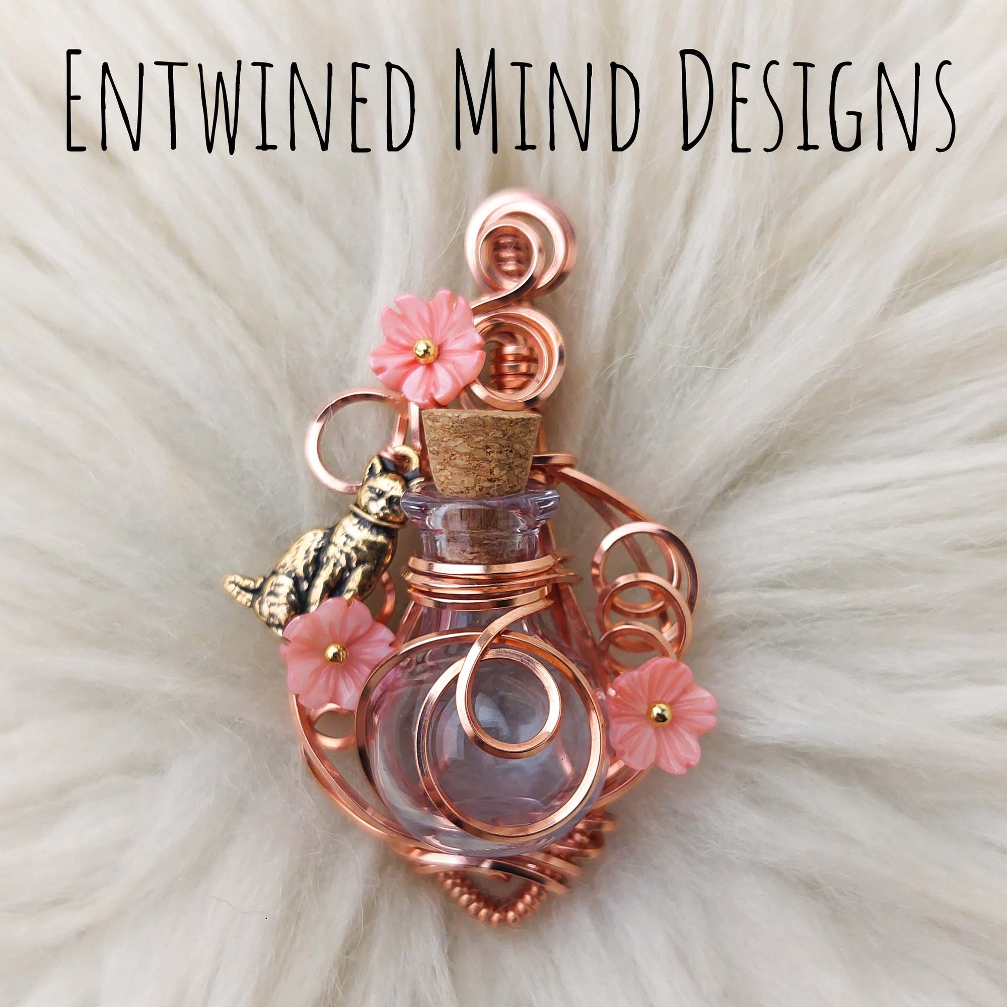 Kitty Potion Bottle Pendant