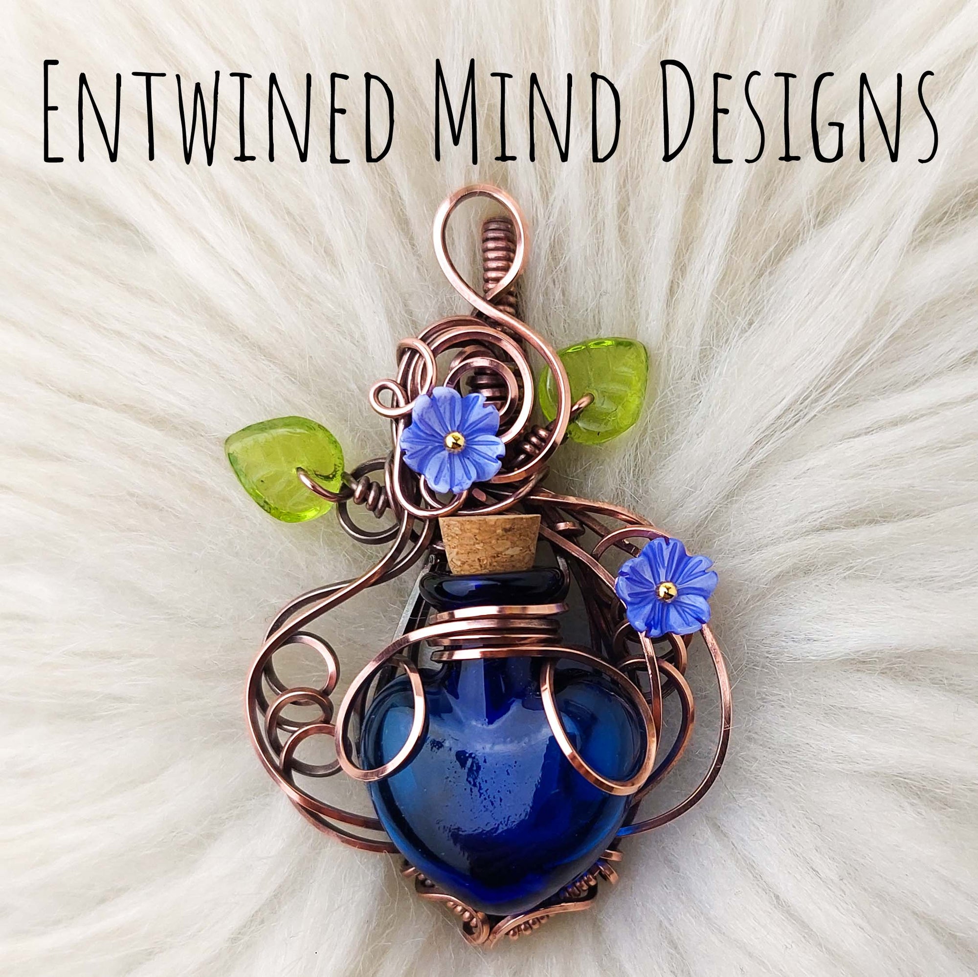 Blue Potion Bottle Pendant