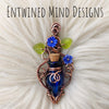 Blue Pointed Potion Bottle Pendant