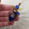 Blue Pointed Potion Bottle Pendant