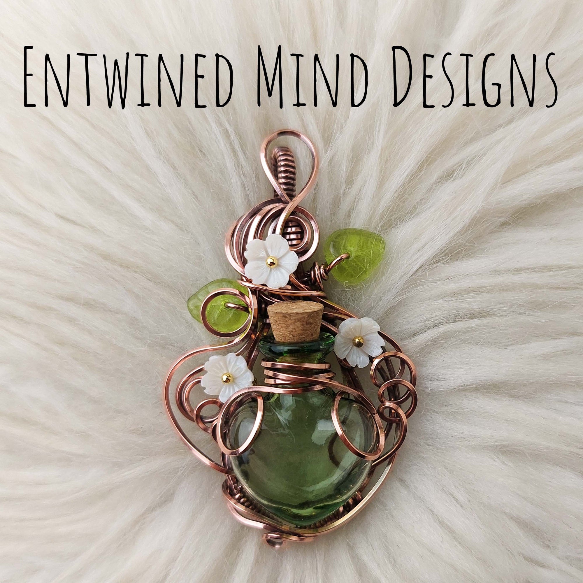 Green Potion Bottle Pendant