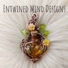 Amber Potion Bottle Pendant