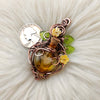 Amber Potion Bottle Pendant