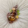 Amber Potion Bottle Pendant