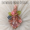 Paw Print Potion Bottle Pendant