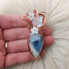 Blue Opal Statement Pendant