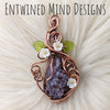 Grape Agate Statement Pendant