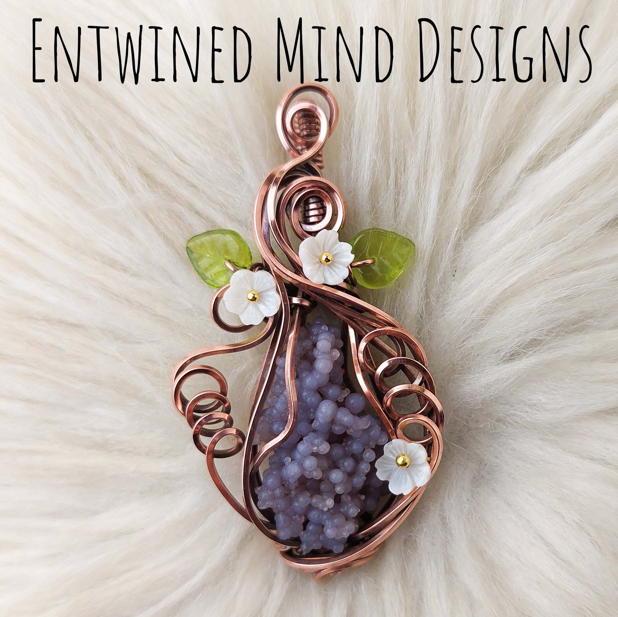 Grape Agate Statement Pendant