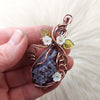 Grape Agate Statement Pendant