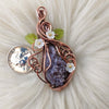 Grape Agate Statement Pendant