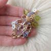 Purple Potion Bottle Pendant In 14k Goldfill