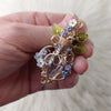 Purple Potion Bottle Pendant In 14k Goldfill