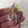 Purple Potion Bottle Pendant In 14k Goldfill
