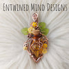 Amber Potion Bottle Pendant
