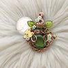 Green Lock And Key Potion Bottle Pendant