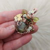 Green Lock And Key Potion Bottle Pendant