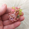 Pink Rose Potion Bottle Pendant