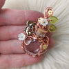Clear Cherub Potion Bottle Pendant