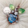 Plume Agate Doublet And Dragonfly Pendant