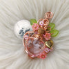 Pink Heart Potion Bottle Pendant