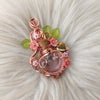 Pink Heart Potion Bottle Pendant
