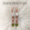 Copper Flower Drop Earrings