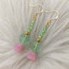Brass And Gold Plated Butterfly Drop Earrings