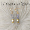 Brass And Gold Plated Star Drop Earrings