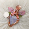 Moonstone Statement Pendant In Copper