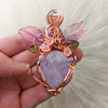 Moonstone Statement Pendant In Copper