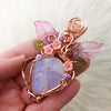 Moonstone Statement Pendant In Copper