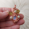 3 ct Ethiopian Opal Pendant In Copper