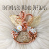 Fossil Coral Pumpkin Pendant In Copper