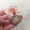 Fossil Coral Pumpkin Pendant In Copper