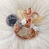 Fossil Coral Pumpkin Pendant In Copper